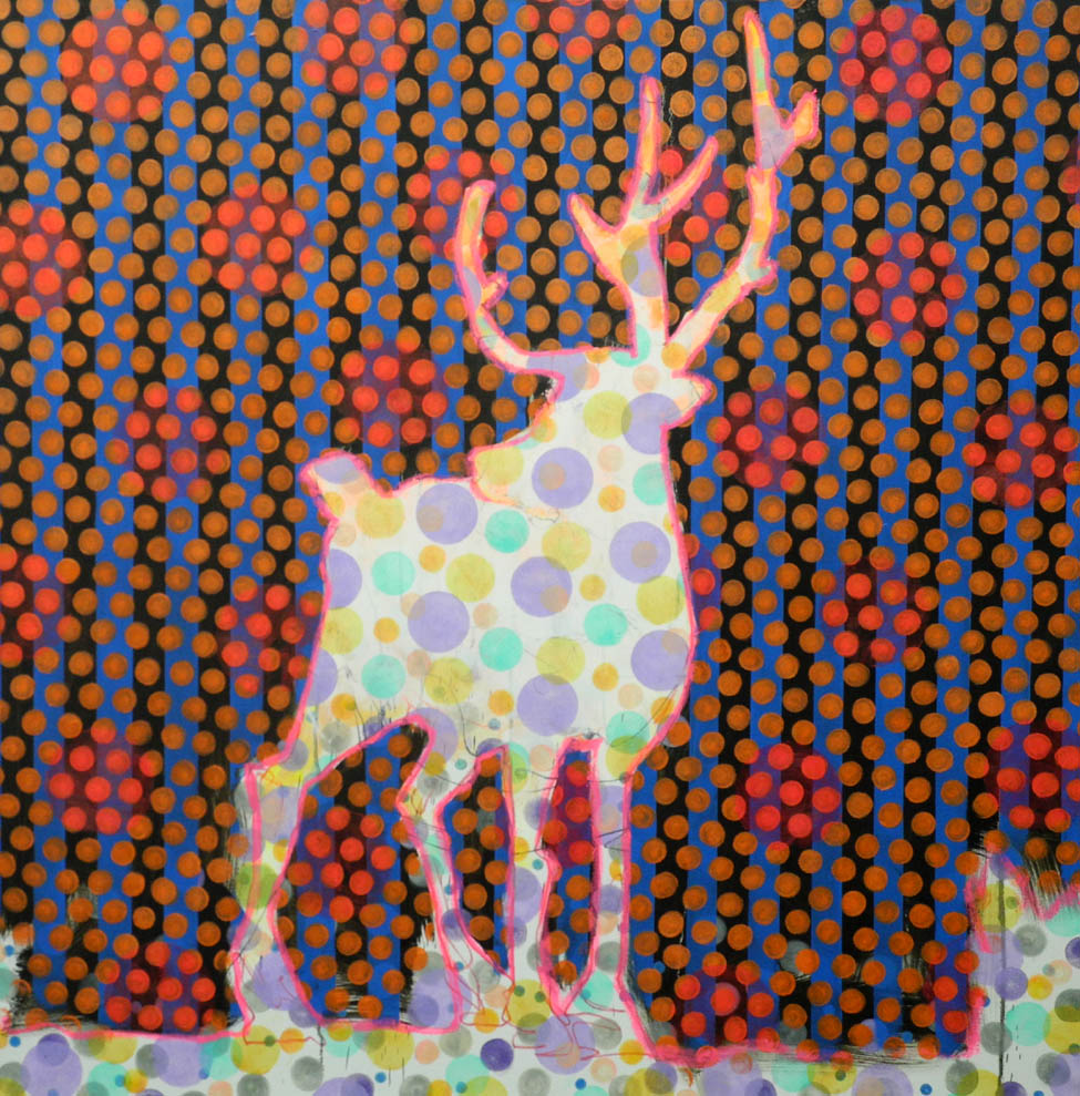 Animal Painting #026-2399 original Canadian art by Les Thomas
