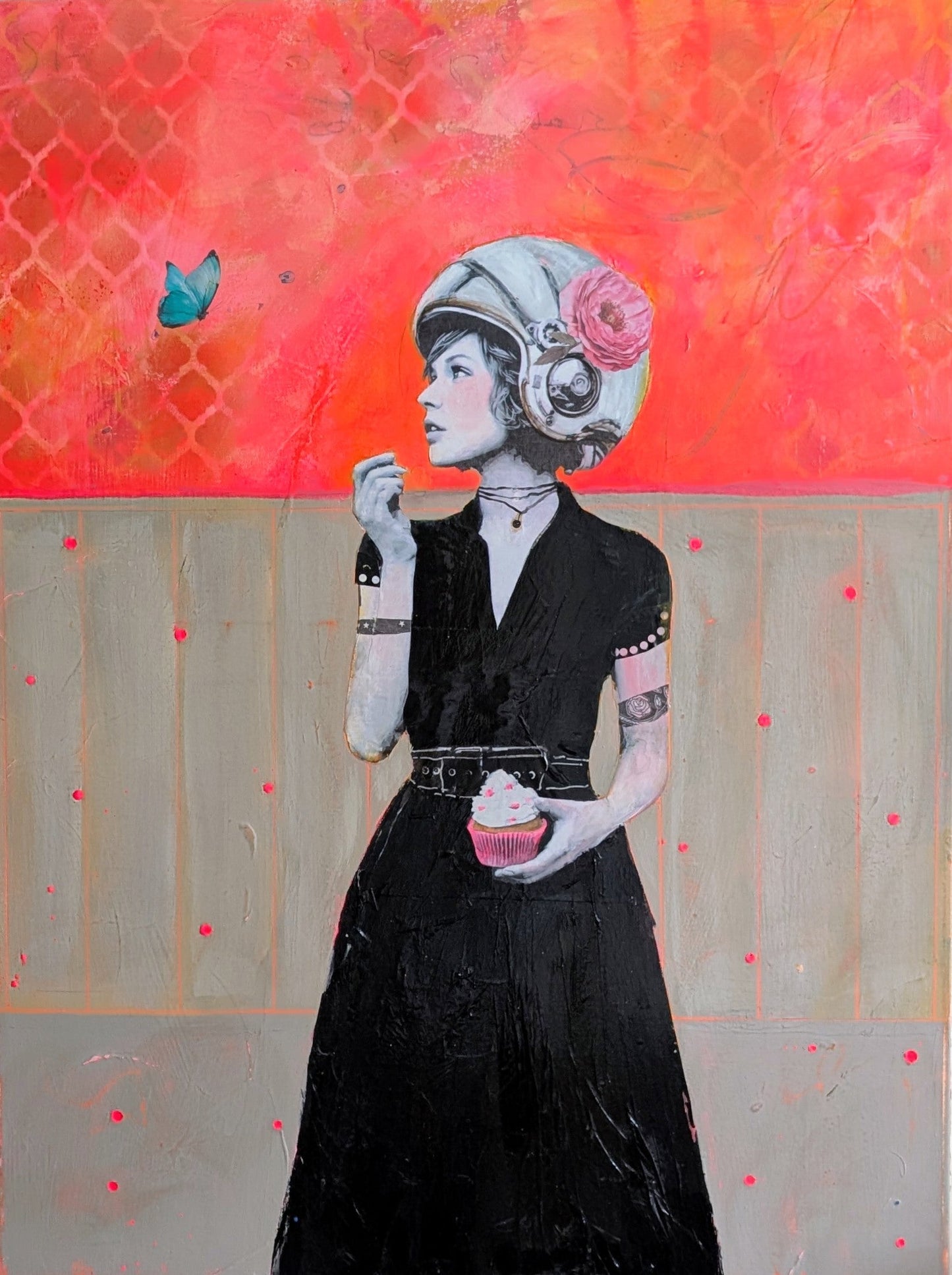 Butterfly Frequency original Canadian art by Maryline Lemaitre