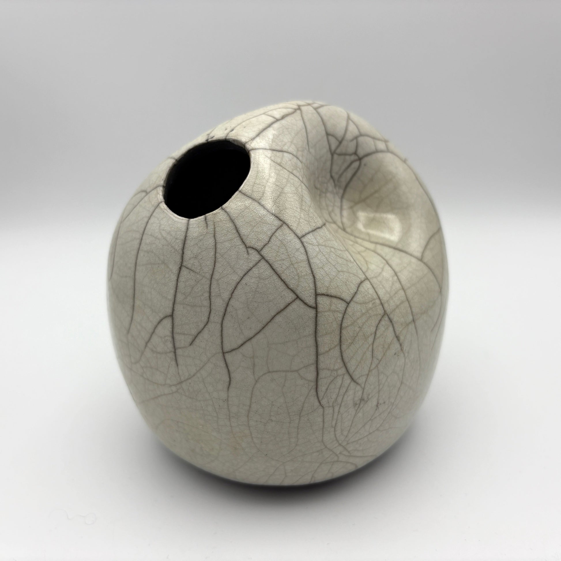 Raku Vessel 2 original Canadian art by Gabrielle Strong