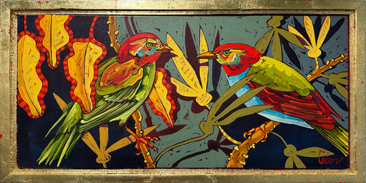 Let’s Go Into Town original Canadian art by Grant Leier