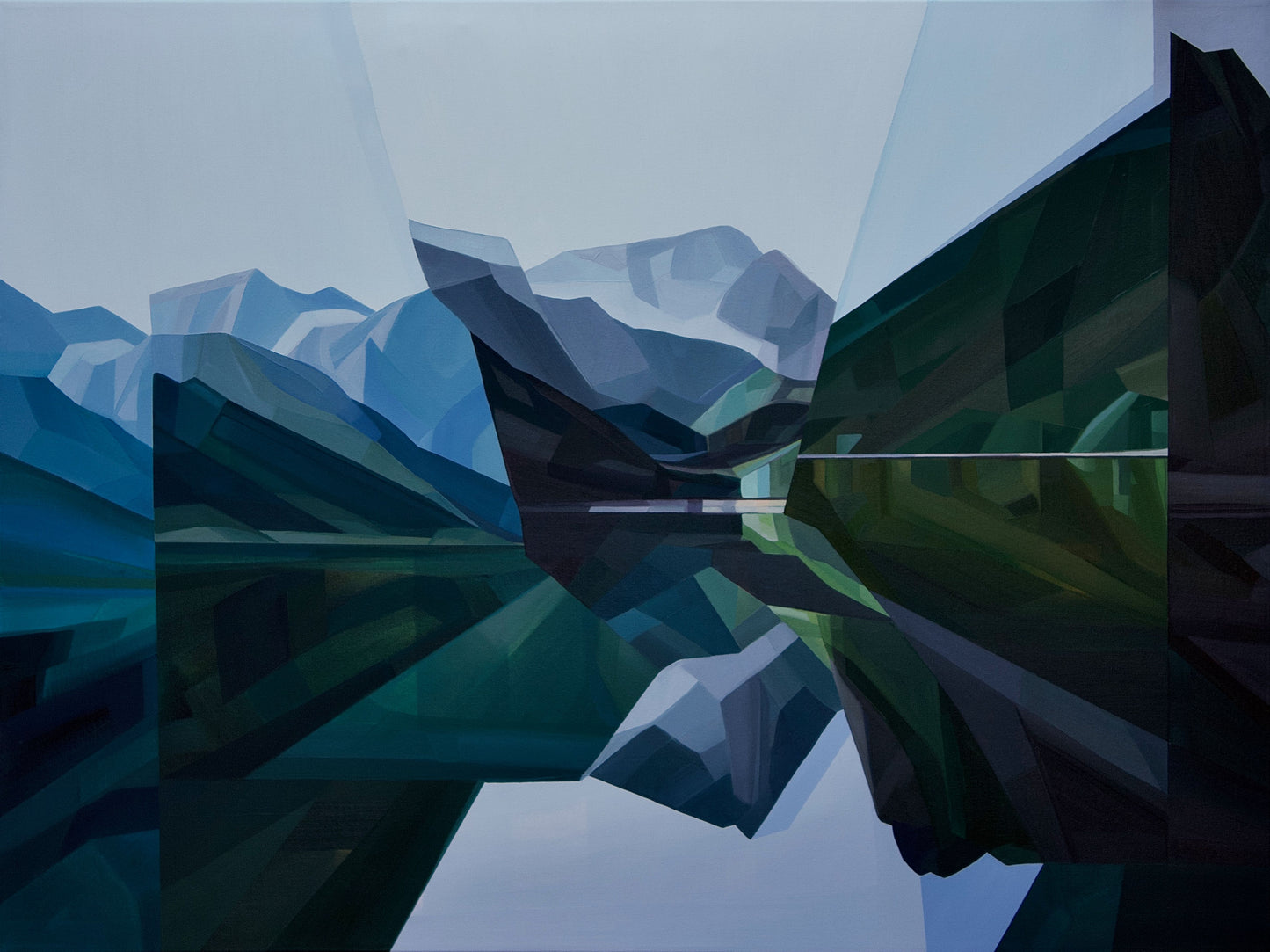 Alpine original Canadian art by Samantha Battaglia