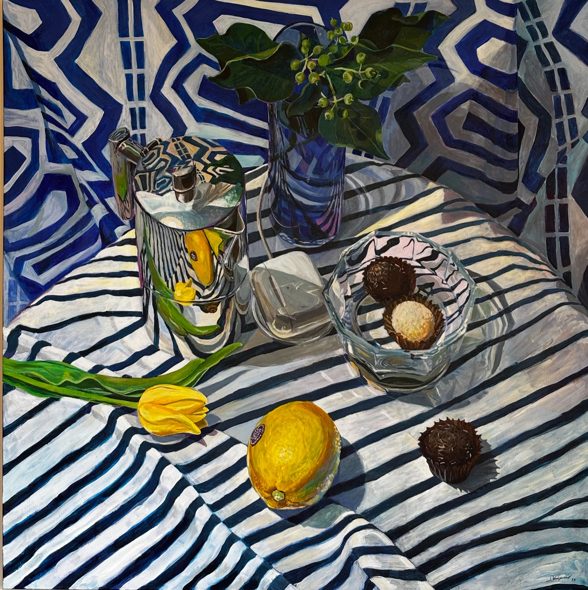 Still Life with Brigadeiros original Canadian art by Eliza Kożurno