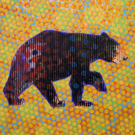 Animal Painting # 022-2025 original Canadian art by Les Thomas