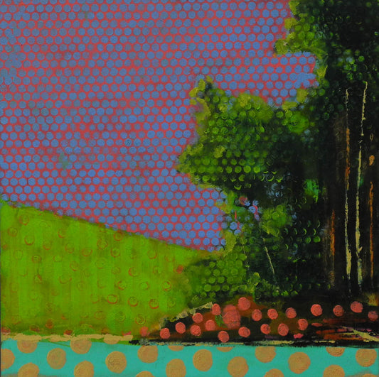 BowRiver Painting #020-1801 original Canadian art by Les Thomas