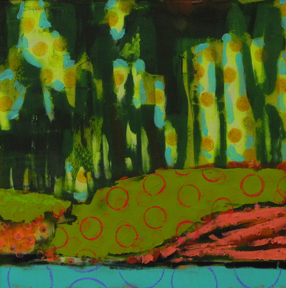 BowRiver Painting #020-1804 original Canadian art by Les Thomas