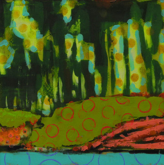 BowRiver Painting #020-1804 original Canadian art by Les Thomas