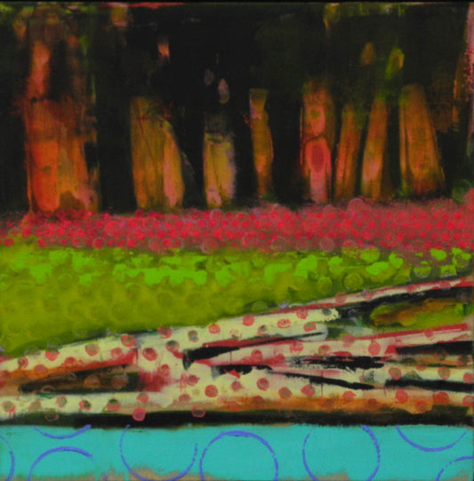 BowRiver Painting #020-1805 original Canadian art by Les Thomas