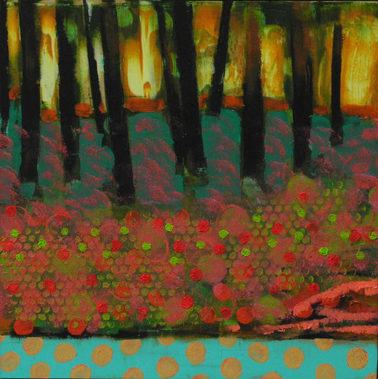 BowRiver Painting #020-1806 original Canadian art by Les Thomas