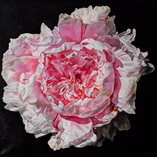 Peony Portrait original Canadian art by Robert Lemay