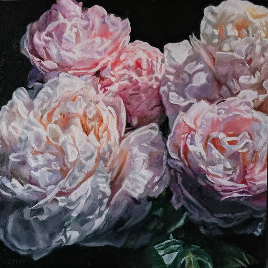 Peony Study 4 original Canadian art by Robert Lemay