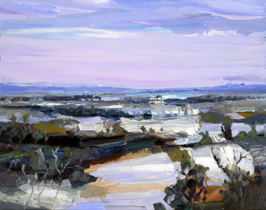 A Cold Winter original Canadian art by Simon Andrew