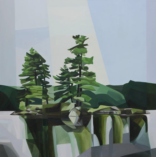 Across the Lake original Canadian art by Samantha Battaglia