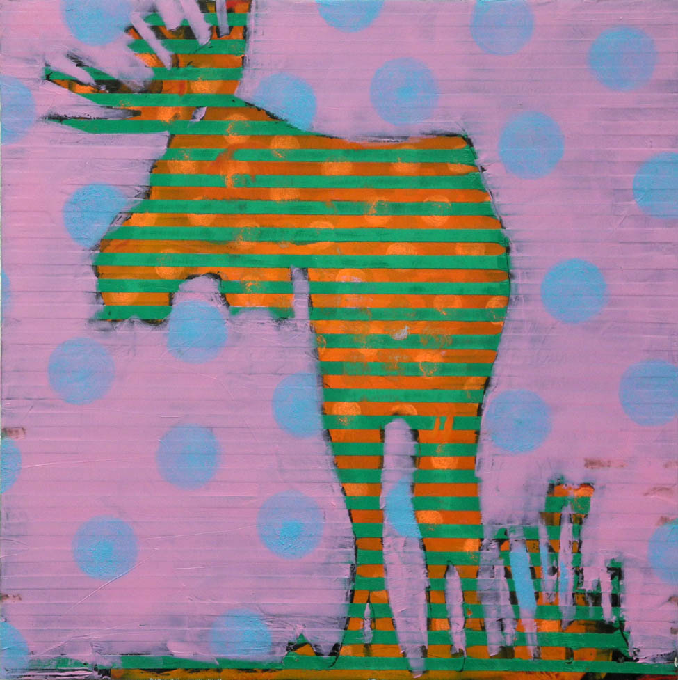 Animal Painting #025-2370 original Canadian art by Les Thomas