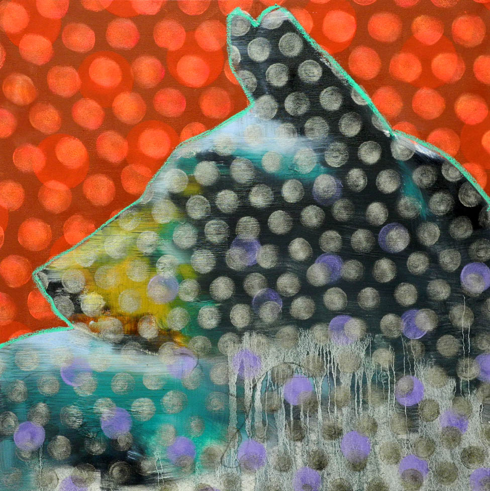 Animal Painting #026-2393 original Canadian art by Les Thomas