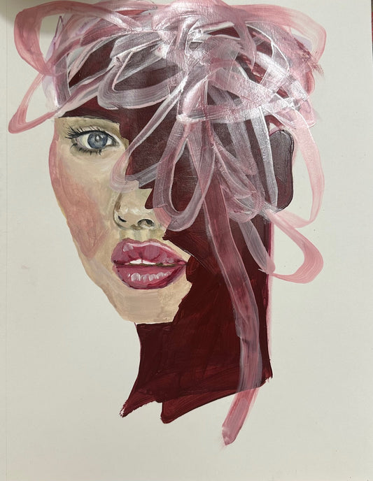 Beneath the wrapping original Canadian art by Vikki Drummond