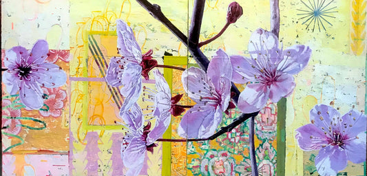 Cherry original Canadian art by Mary Lottridge