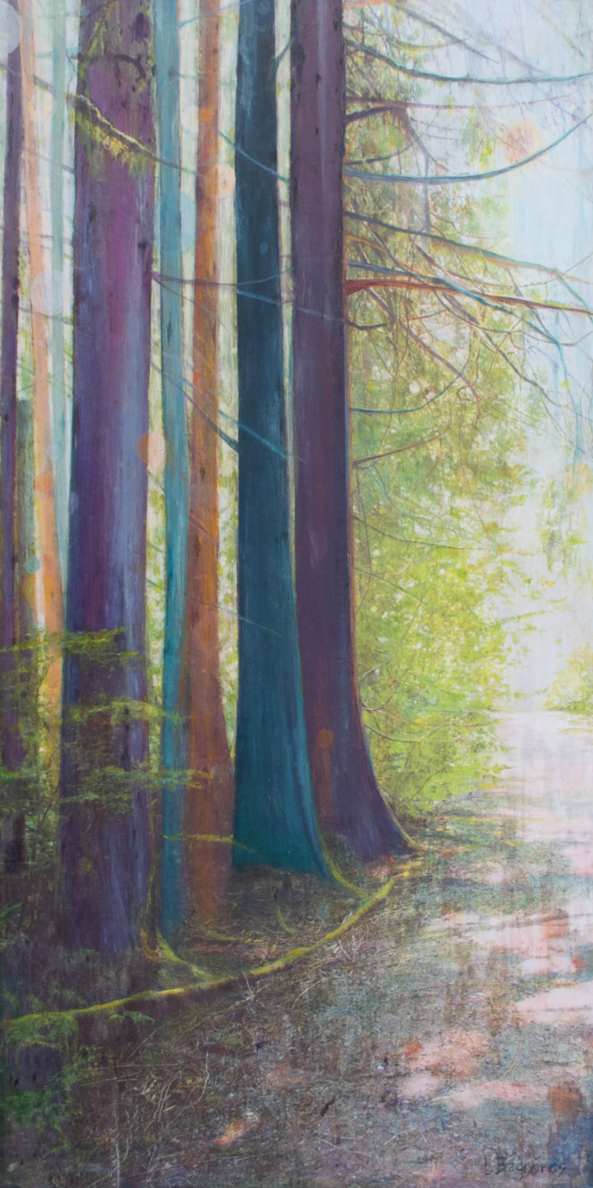 Crossing Into Veilwood original Canadian art by Lori Bagneres