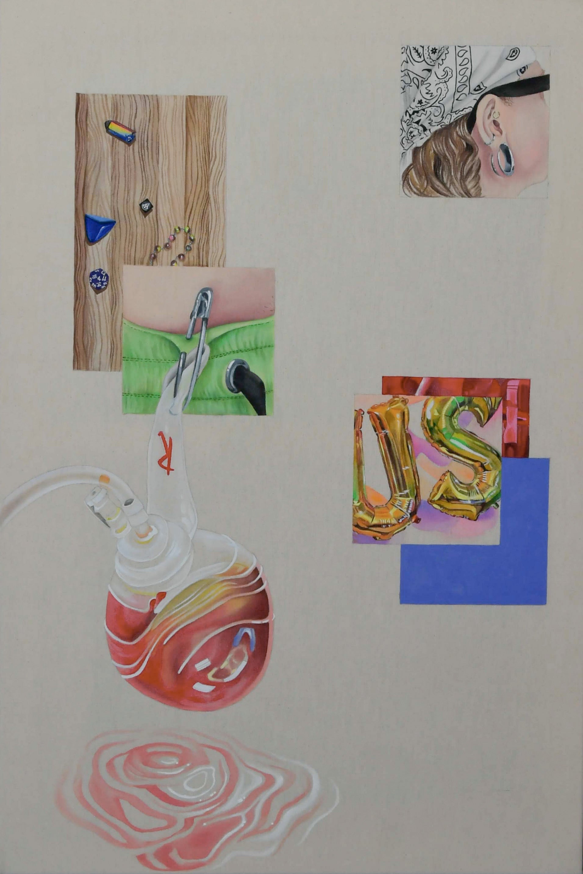 Fragments of Euphoria - Composition 2 original Canadian art by Marius Larose