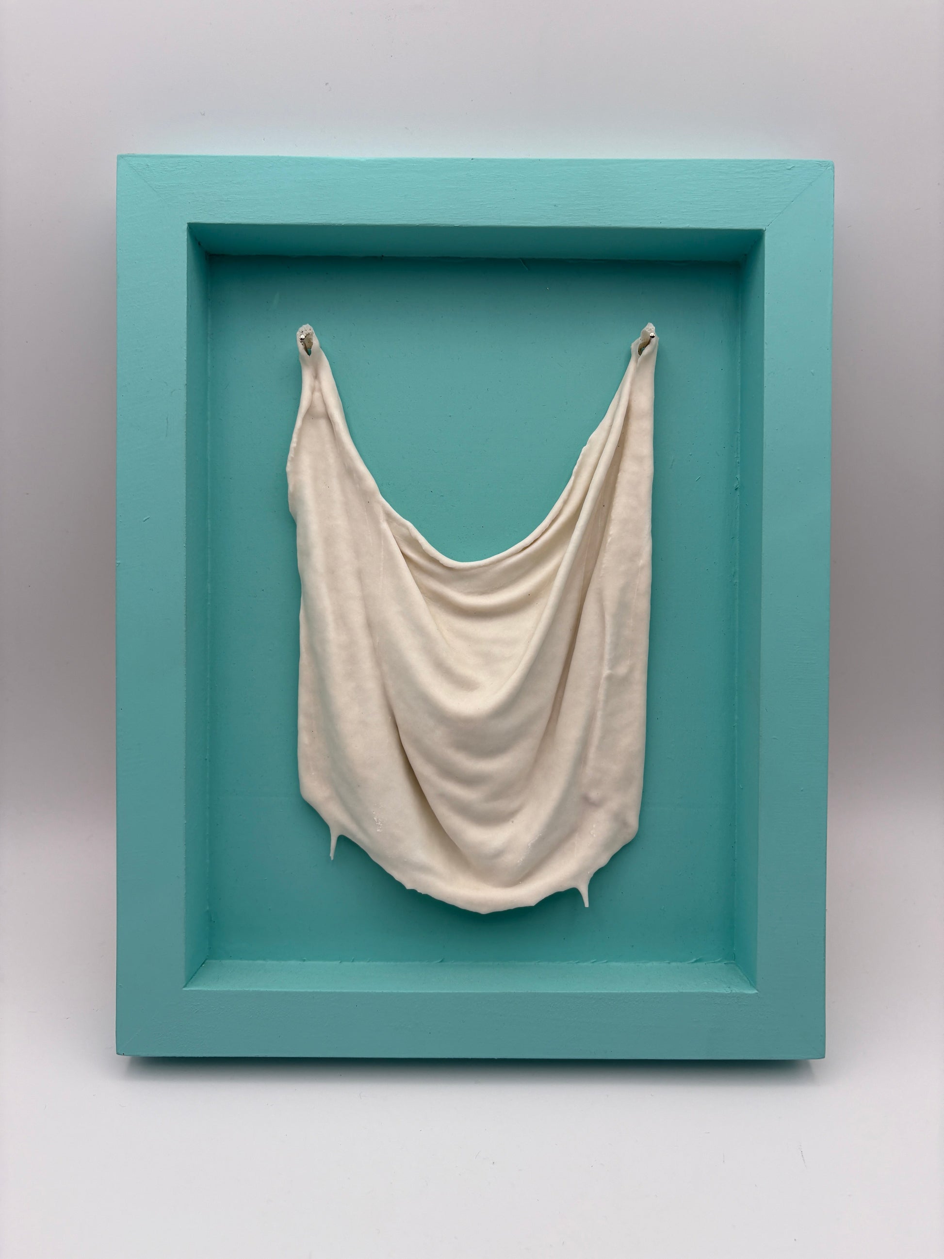 Porcelain Rag Blue 1 original Canadian art by Gabrielle Strong