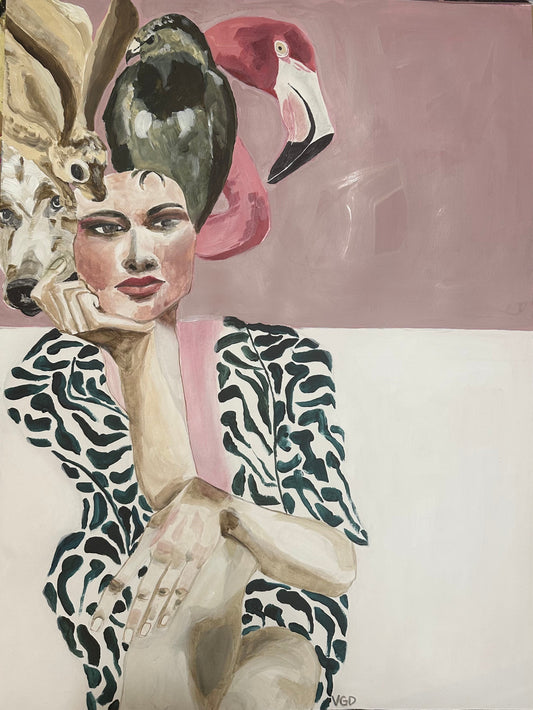 I am all the creatures original Canadian art by Vikki Drummond