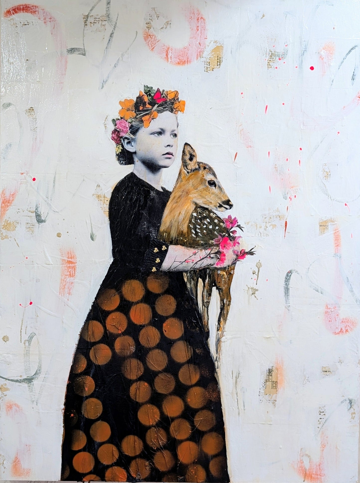 L'appel des clairieres original Canadian art by Maryline Lemaitre