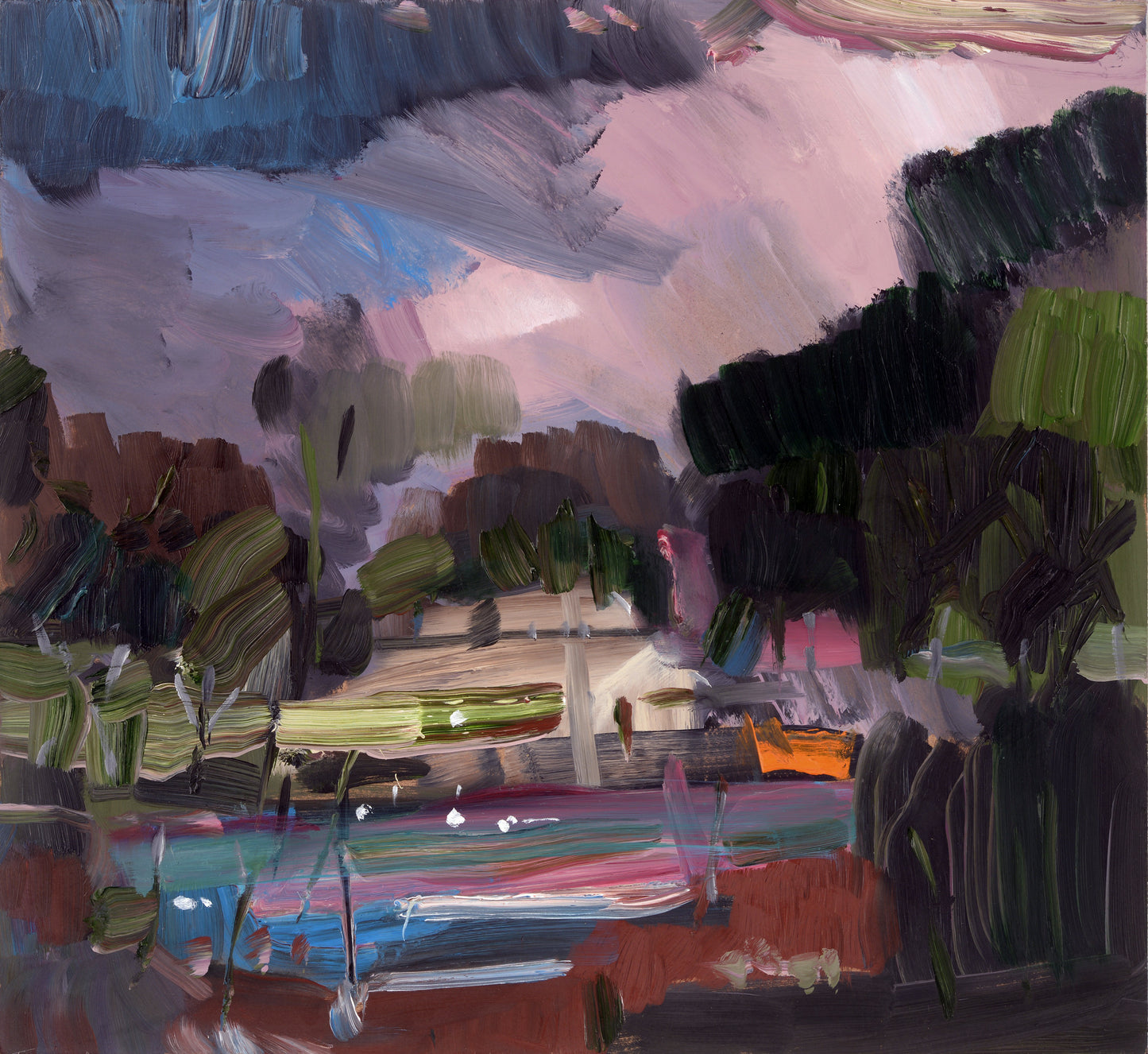 Montreal Park original Canadian art by Simon Andrew