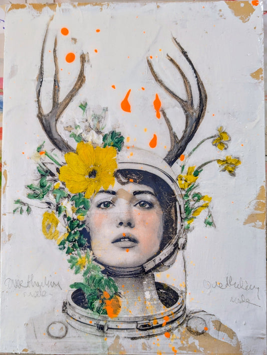 Overthinking mode original Canadian art by Maryline Lemaitre