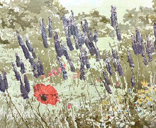 Poppy original Canadian art by Anastasia Kimmett