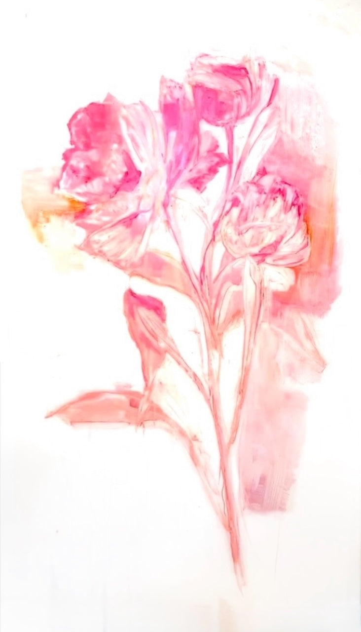 Peonies original Canadian art by Madeleine Lamont