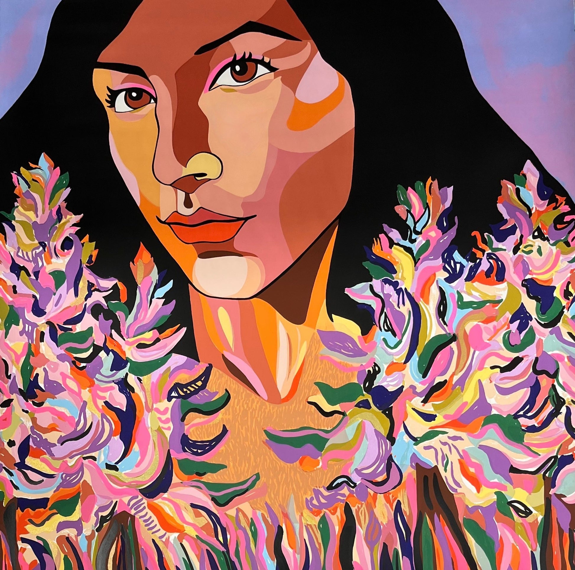 Protector of the Tree Spirits original Canadian art by George Littlechild