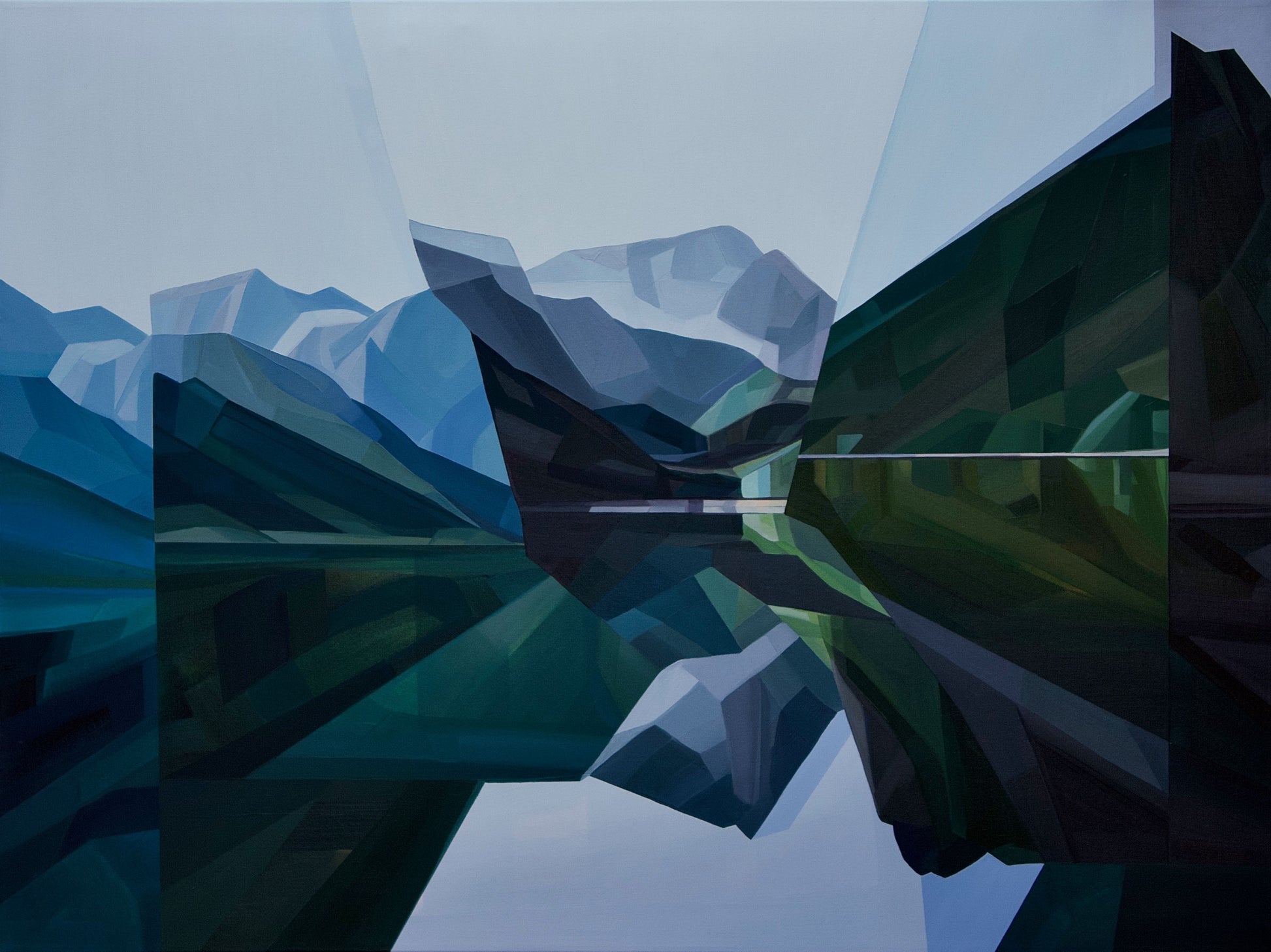 Alpine original Canadian art by Samantha Battaglia