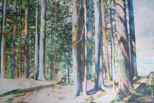 Segue: From Pines to Peaks original Canadian art by Lori Bagneres