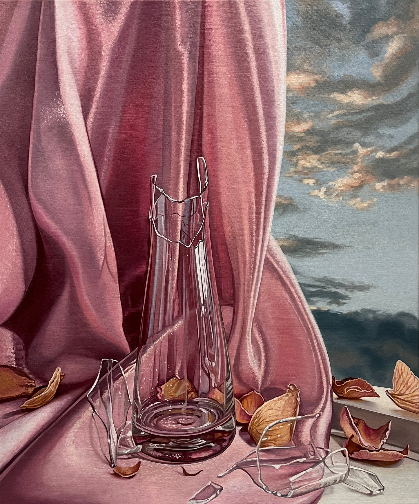 Shattered Vase original Canadian art by Kirk Gower