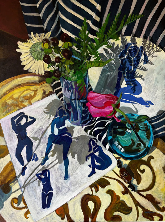 Still Life with 5 Women original Canadian art by Eliza Kożurno