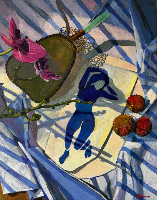 Still Life with Lychee original Canadian art by Eliza Kożurno