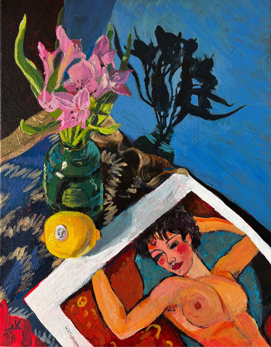 Still Life with Mondrian original Canadian art by Eliza Kożurno