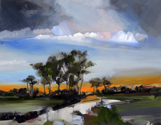 Tall Trees by Riverside original Canadian art by Simon Andrew