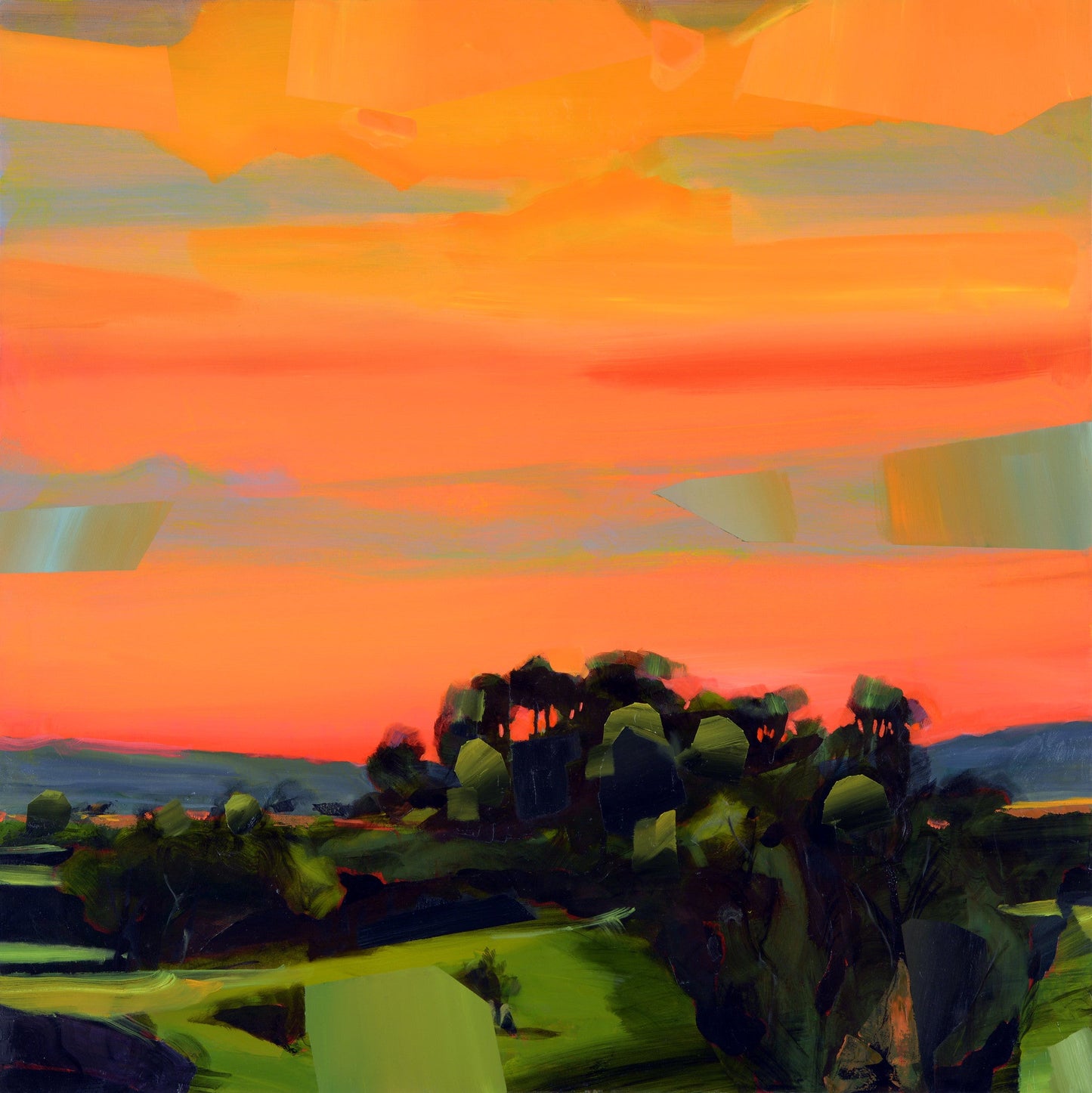 Trees on the Way to Cornwall original Canadian art by Simon Andrew