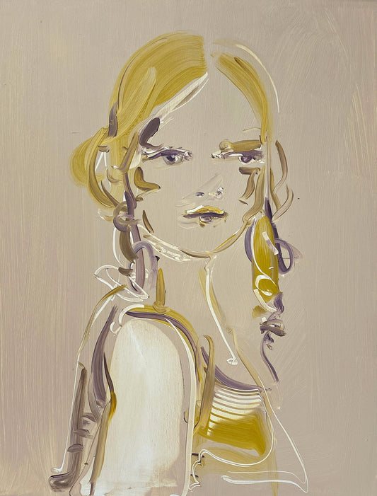 Young Girl original Canadian art by Judith Geher