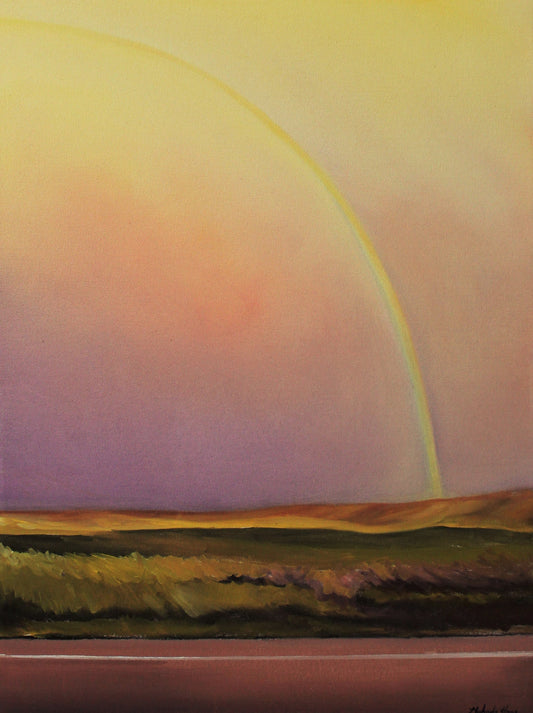 Rainbow Glow original Canadian art by Michaela Hoppe